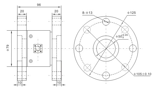LZ-N2雙法蘭靜態扭矩傳感器